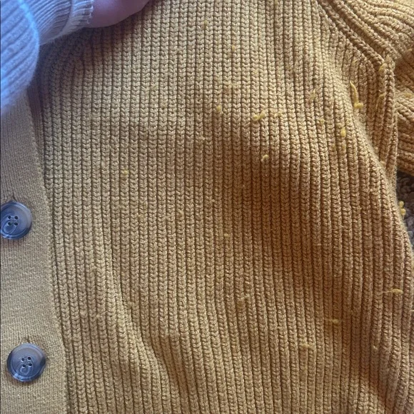 Old Navy Mustard Yellow Cardigan Sweater - Picture 3 of 4
